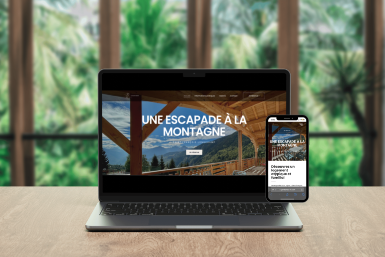 Création et optimisation site web les Gentianes Location d'hiver à saint Francois longchamp